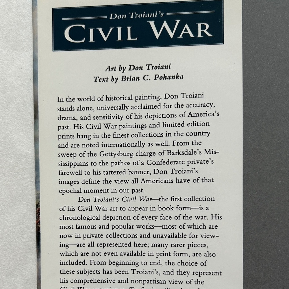 Don Troiani’s Civil War, Signed First Edition, 1995, Hardcover - Picture 2 of 9